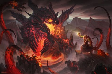 Fond Décran World Of Warcraft Dragon Fan Art Démon Mythologie