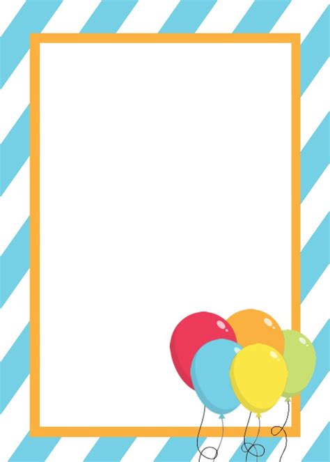 Free Printable Birthday Invitations Pinterest

