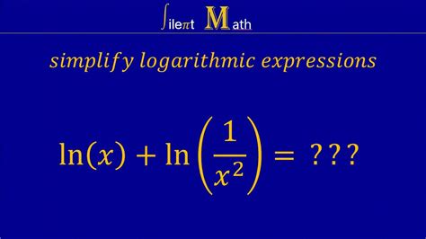 Simplify Logarithmic Expressions Rules Of Logarithm Using