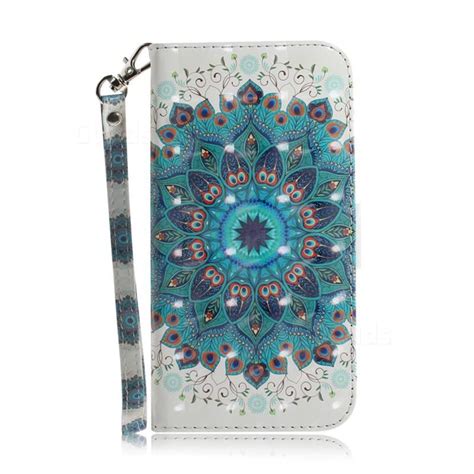 peacock mandala  painted leather wallet phone case  samsung galaxy ae galaxy ae cases