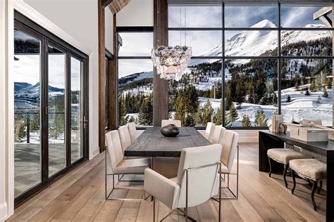 Breathtaking Mountain Modern Home In Montana With Inviting Details
