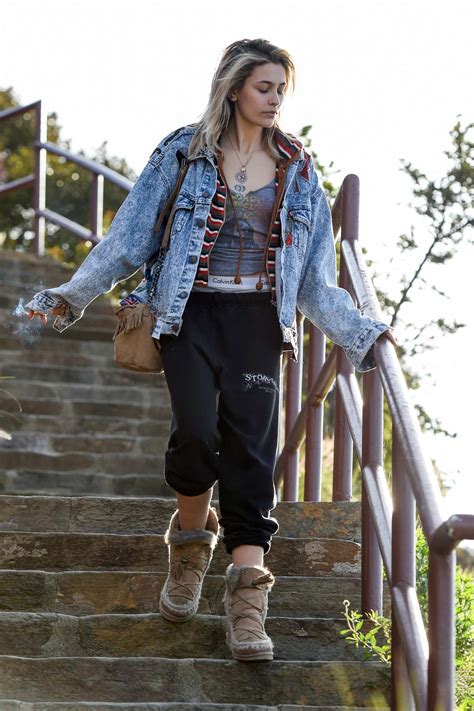 paris jackson shows off her quirky look while leaving the mulholland drive overlook above the