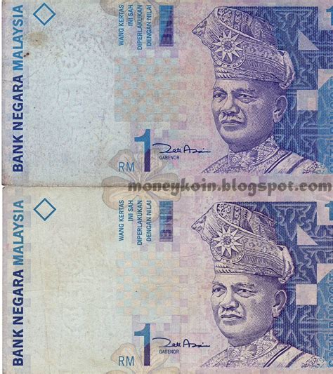Uang Kertas Malaysia 1 Ringgit Myr 1
