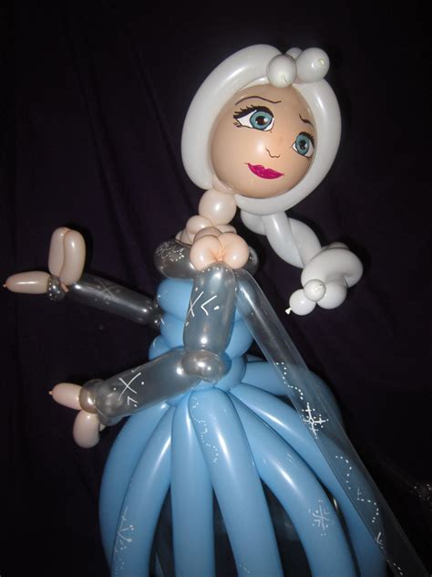 Frozen Princess Elsa The Snow Queen In Balloon Art Inspired By Disney