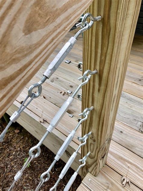 It's simple for the diy homeowner to install horizontal cable railing systems into a deck or staircase. #balcony Cable Railing: DIY Modern Deck railing tutorial ...