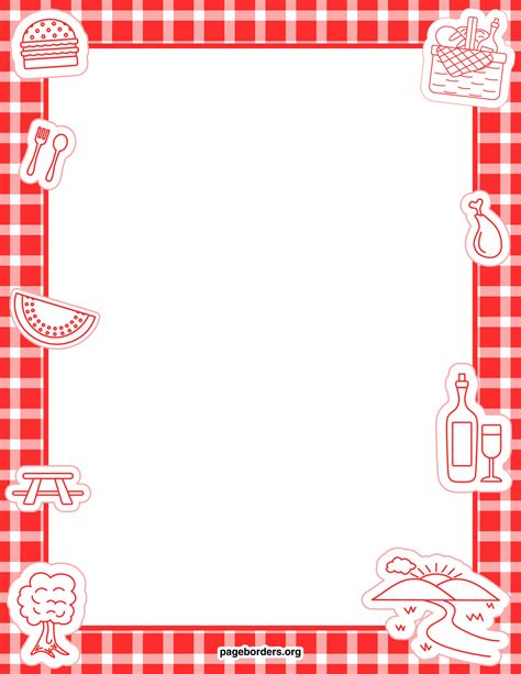 Free Picnic Clipart Borders 20 Free Cliparts Download Images On