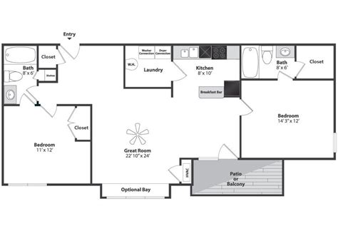 3.6 barndominium floor plans 2 bed, 2 bath. Two Bedroom Split Floor Plan | napCincinnati