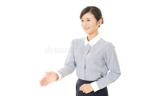 The Woman Who Shakes Hands Stock Image Image Of Asian 87761945