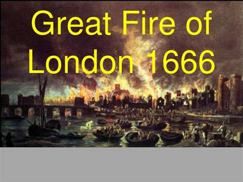 Great Fire Of London 1666