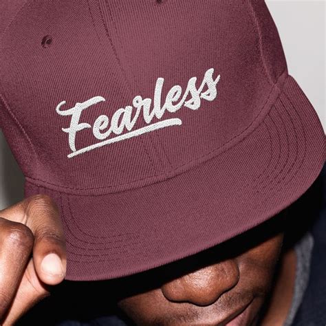 Fearless Snapback Hat Fearless Cap Christian Hat Scripture Headwear