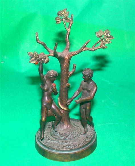 Franz Bergmann Rare Mechanical Vienna Bronze Adam And Eve Signed Nam Greb