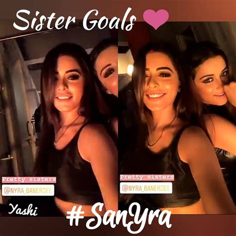 Pretty Sisters Sana Sayyad29 And Nyra Banerjee Aka Drishti And Divya ️😘 Sanyra