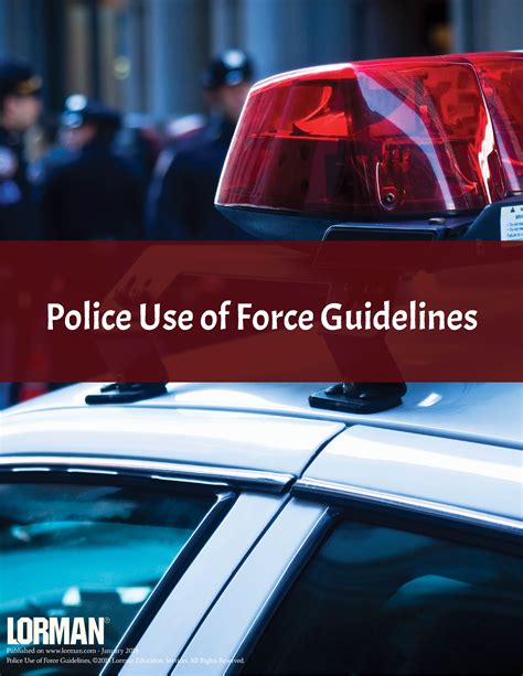 Police Use Of Force Guidelines — White Paper Lorman Education Services