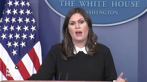 Watch Sarah Sanders Holds White House Press Briefing Youtube