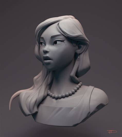 Tzuyu By Julien Desroy 1920px X 2160px 3d Character Animation Zbrush Character 3d Model