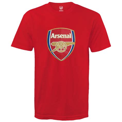 Arsenal Football Club Official Soccer T Mens Crest T Shirt Ebay