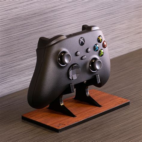 Xbox One Controller Wood Veneered Display Rose Colored Gaming