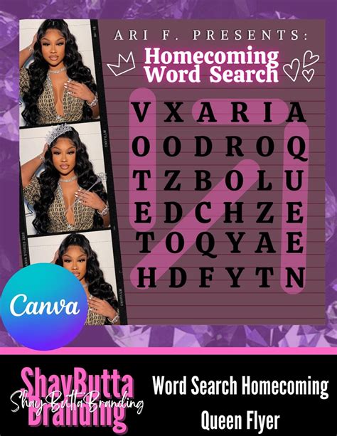 Editable Homecoming Queen Flyer Vote For Me Campaigning Etsy