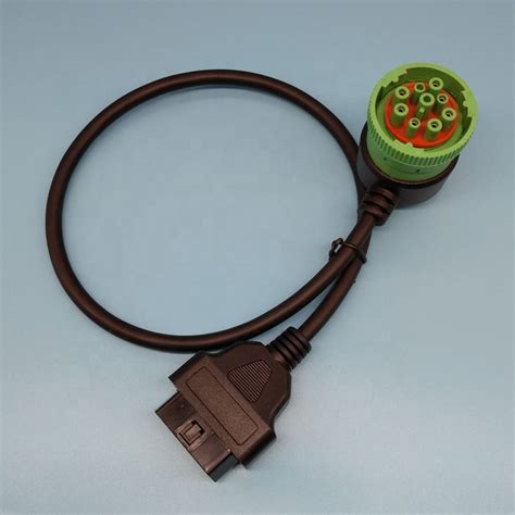 Right Angle J1939 9 Pin Deutsch To Obd2 Female Connector Cable All Car