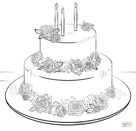 You can write name on birthday cakes images, happy birthday cake with name editor, personalized birthday cake there are too many birthday cakes with the name downloads which you can choose. Coloriage - Gâteau d'anniversaire avec des roses ...