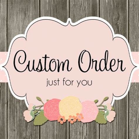 Custom Order By Heavenandhalos On Etsy