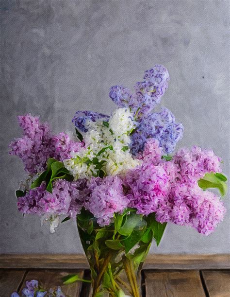 Vase Of Lilacs Etsy