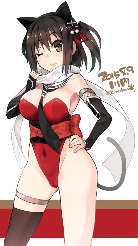 kuro chairo no neko sendai kancolle sendai kai ni kancolle kantai collection bad id bad