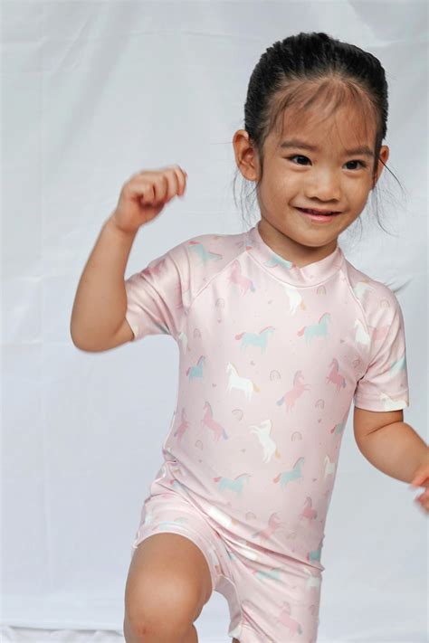 Unisex Short Sleeve Jumpsuit Unicorn Pink Kiddiposh Official