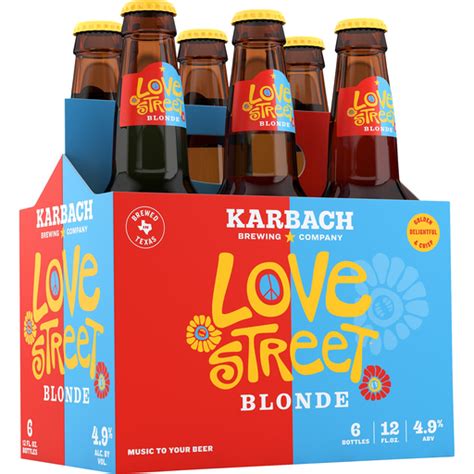 Karbach Brewing Company Love Street Blonde Beer Beer And Hard Seltzer