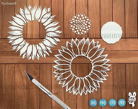 Sunflower Svg Bundle for Cricut and Silhouette Sunflower ...