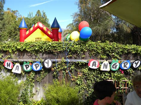 Saglie Adventures Gabriels 7th Angry Birds Birthday Party