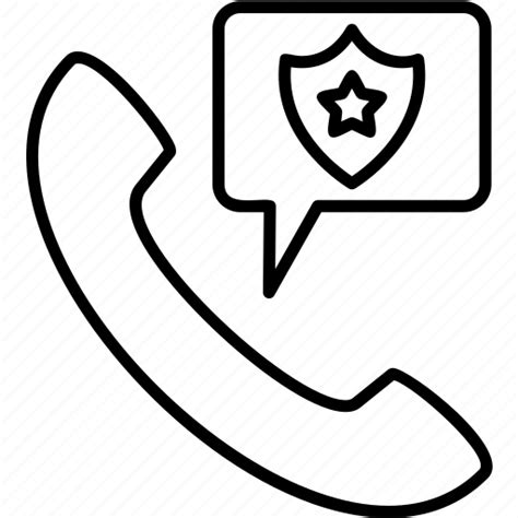 Police Call Crime Emergency Help Phone Telephone Icon Download