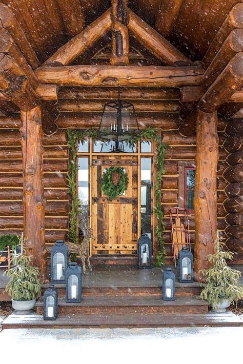 Maybe you would like to learn more about one of these? Wyoming log cabin gets beautifully decked out for the holidays