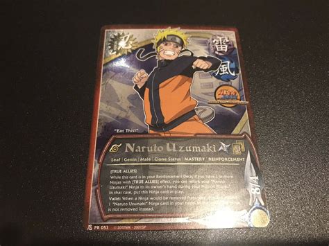 Naruto Uzumaki True Allies Promo Naruto Ccg Card Values Mavin