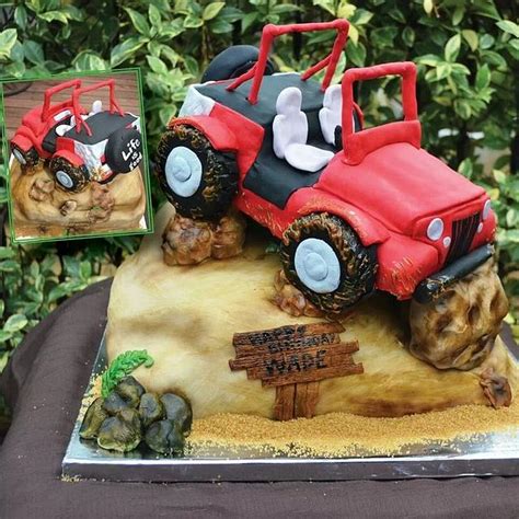 Jeep Cake Decorated Cake By Two Sisters And A Cake Cakesdecor