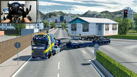 45 000 kg big house transport is a real challenge euro truck simulator 2 logitech g29 setup