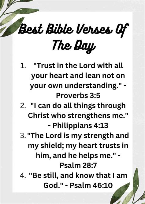 200+ Bible Verses Of The Day [Daily Scripture Reading] - † ️️ Daily