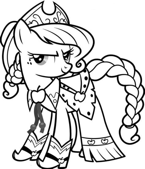 Maybe you would like to learn more about one of these? Applejack My Little Pony Coloring Page - Coloring Home