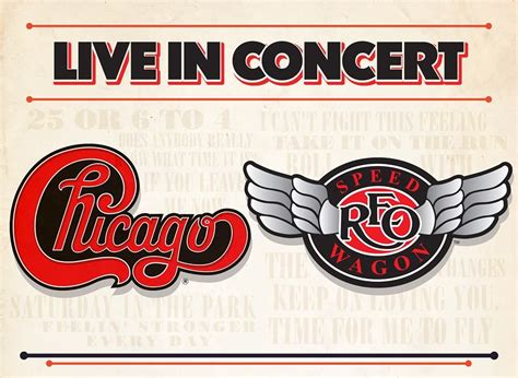 Just Announced Chicago And Reo Speedwagon At Red Rocks Amphitheatre On