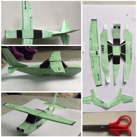 Papercraft Paper Plane Model By Sammfeatblueheart On Deviantart
