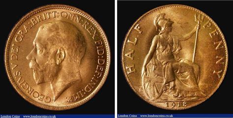 NumisBids London Coins Ltd Auction 175 Lot 2099 Halfpenny 1918