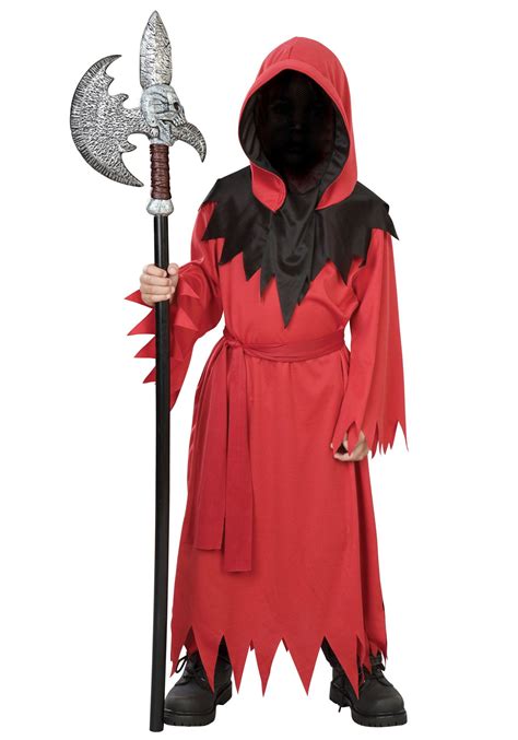 Boys Red Faceless Ghost Costume Halloween Costumes