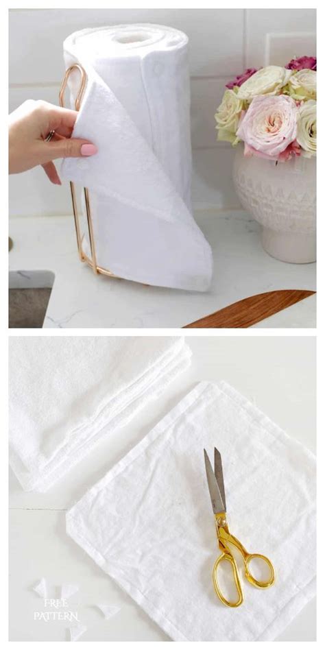 Reusable Fabric Unpaper Towel Diy Tutorials Fabric Art Diy In