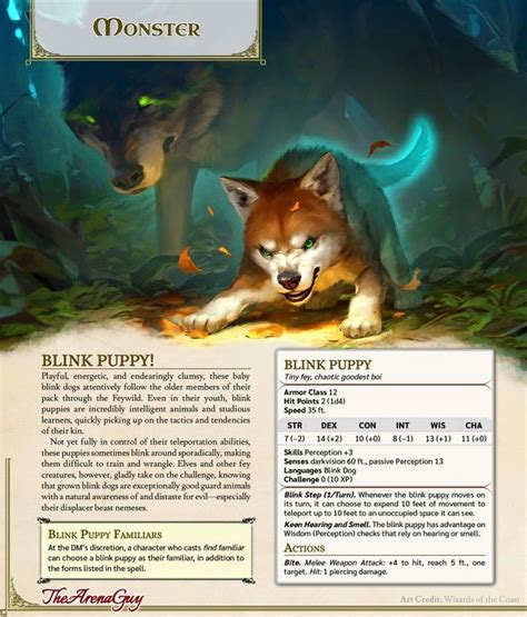Blink Puppy An Adorably Energetic Tiny Feywild Pupper Now