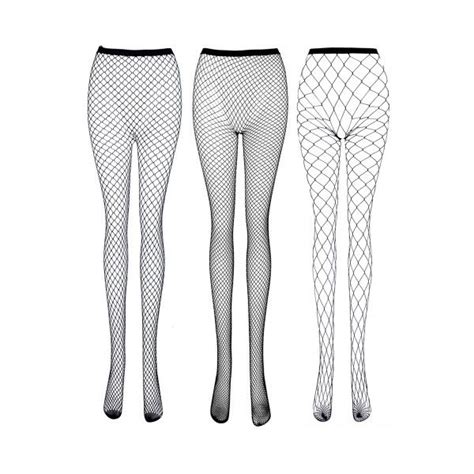 3 Pairs Hollow Out Fishnet Pantyhose Tights Stockings 12 Liked On