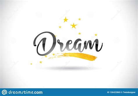 Dream Word The Verb Expressing The Action Children Education Concept