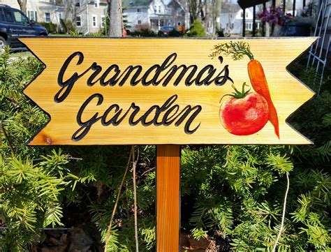 Garden Signs Personalized Garden Signs 7 12 X 20 Inches