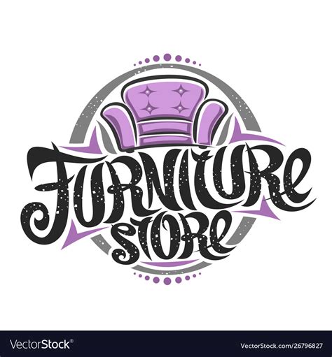 Logo For Furniture Store Royalty Free Vector Image