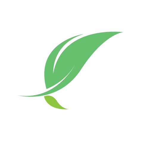 Premium Vector Green Leaf Natural Leaf Icon Logo Design Template