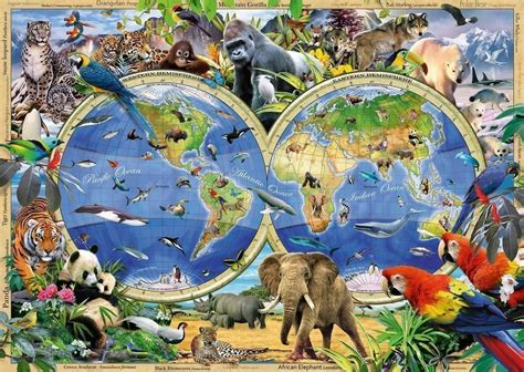 Ravensburger Jigsaw Puzzle World Of Wildlife 1000 Piece